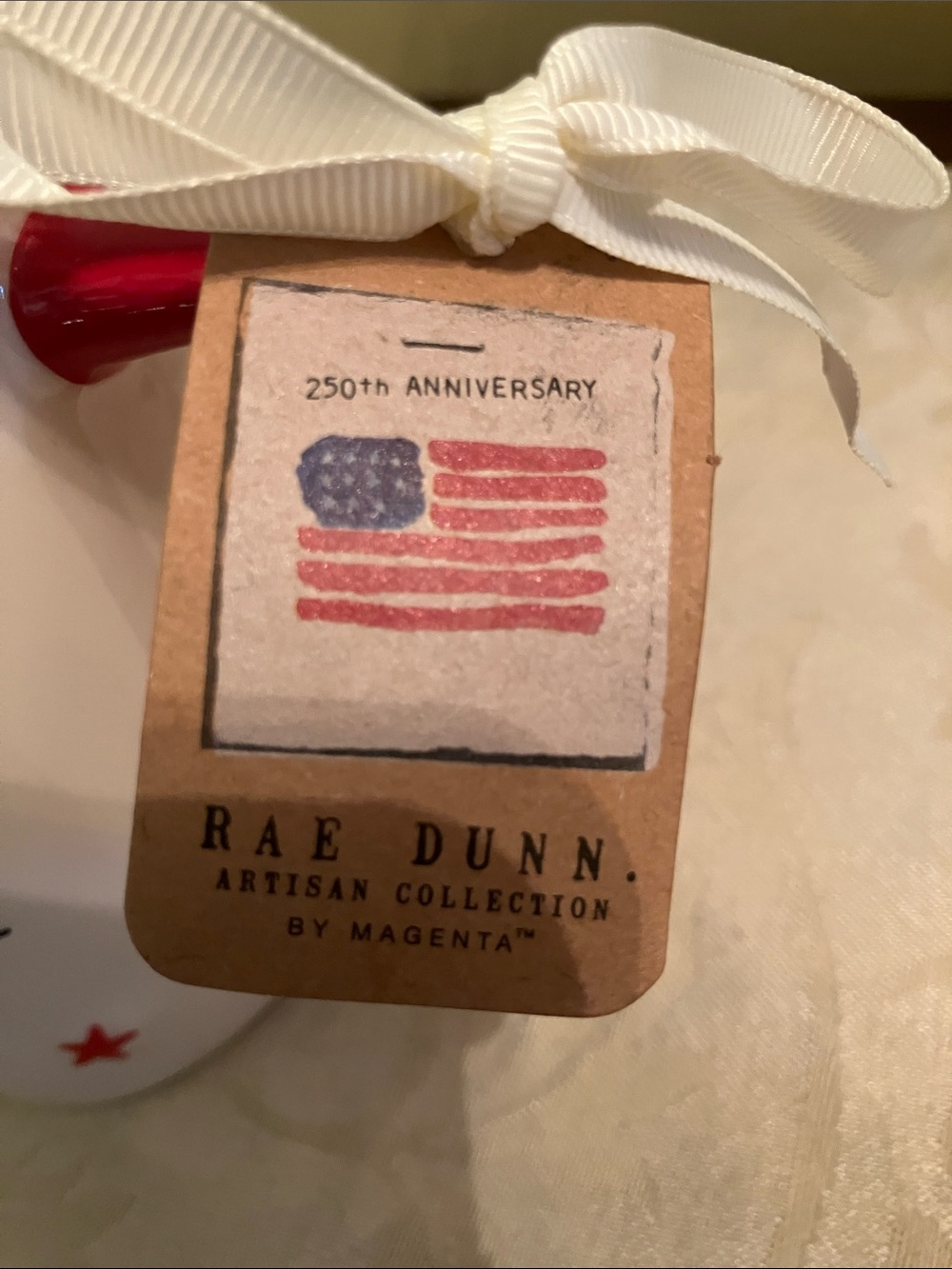 🇺🇸 Rae Dunn 250th Birthday limited edition red white & blue mug coffee cup NWT - Picture 10 of 11